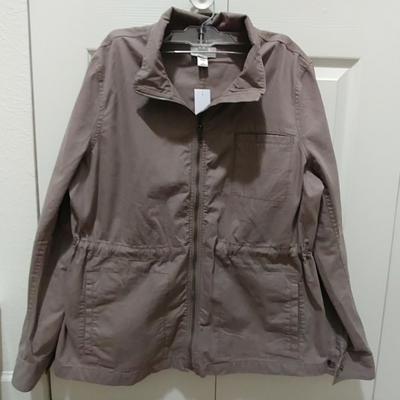LOFT Jackets & Blazers - NWT Taupe LOFT Utility Jacket